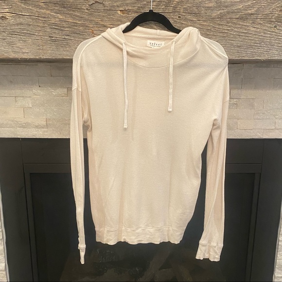 Velvet by Graham & Spence waffle knit hoodie - Picture 3 of 7